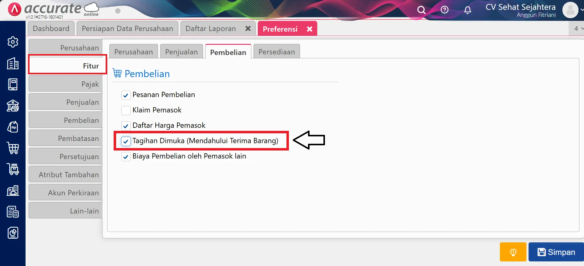 2 Membuat Faktur Pembelian Mendahului Terima Barang